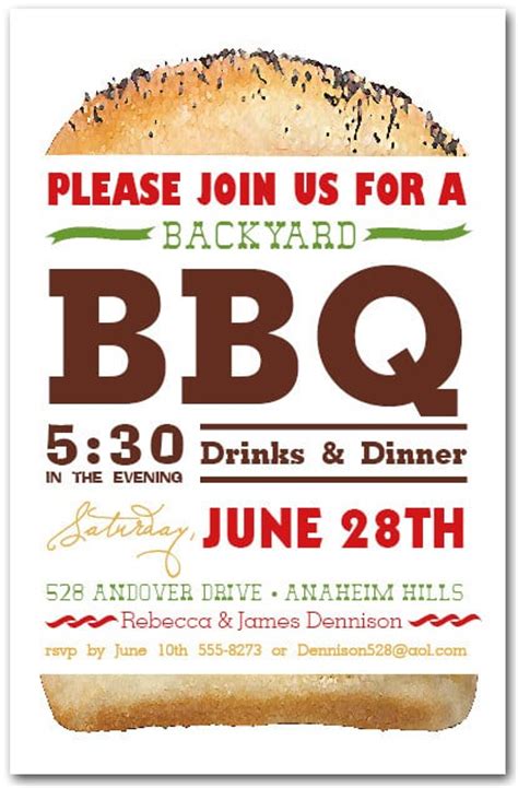 Southern Barbeque Invitations