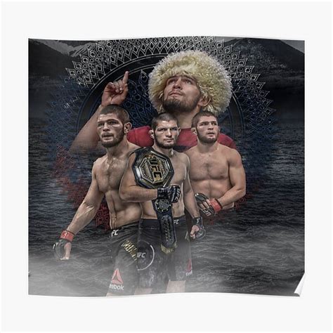 Khabib Nurmagomedov Poster For Sale By Manbuk Redbubble