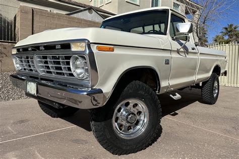 390 Powered 1975 Ford F 250 Custom Highboy 44 4 Speed For Sale On BaT