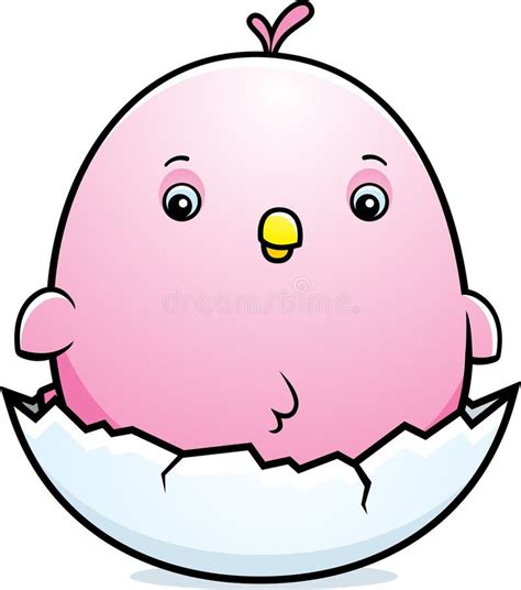 Cartoon Baby Pink Parakeet Egg Stock Vector Illustration Of Animal