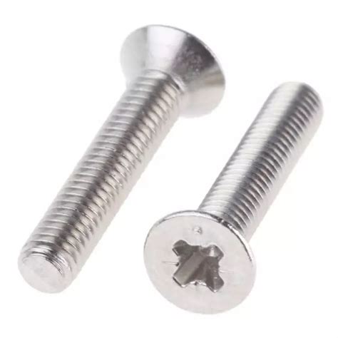 Buy RS PRO Machine Screw M8x50 Mm Steel Pozidriv Countersunk 9087589