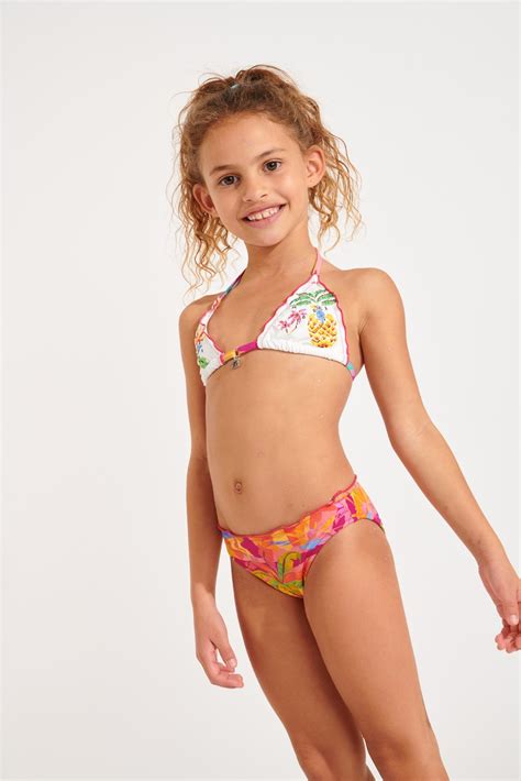 Curitiba Mini Nalita Girl S Pink Two Piece Swimsuit Banana Moon