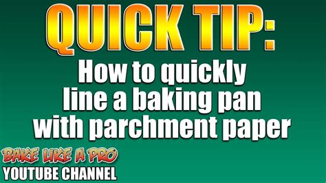 How To Line A Baking Pan With Parchment Paper Youtube