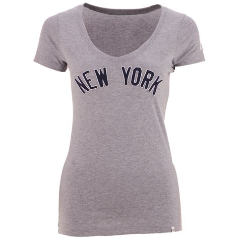 47 Brand Womens New York Yankees Showtime T Shirt In Gray Lyst