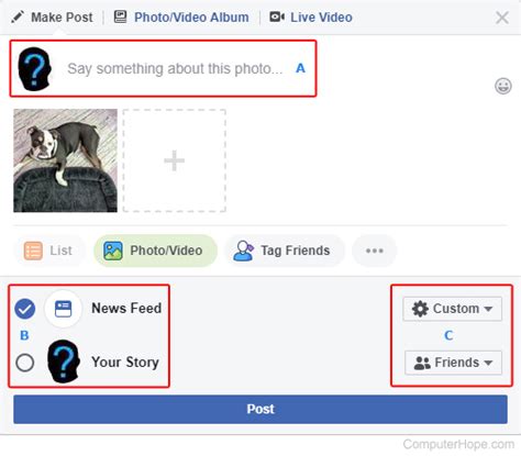 How To Upload A Picture Or Video To Facebook