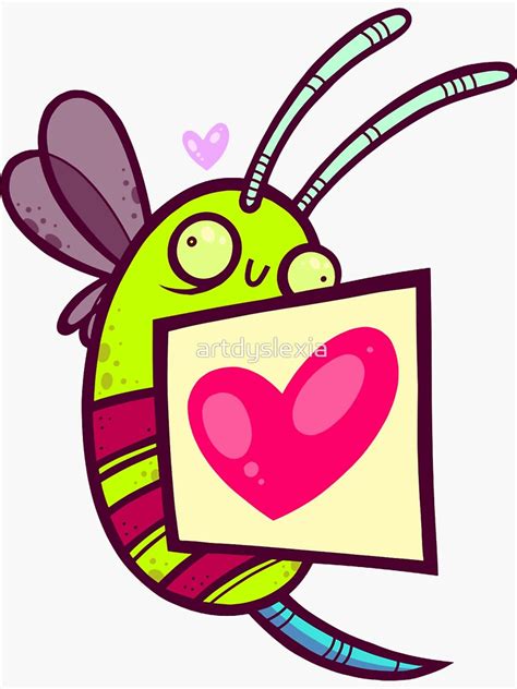 Bee Loved Sticker By Artdyslexia Redbubble