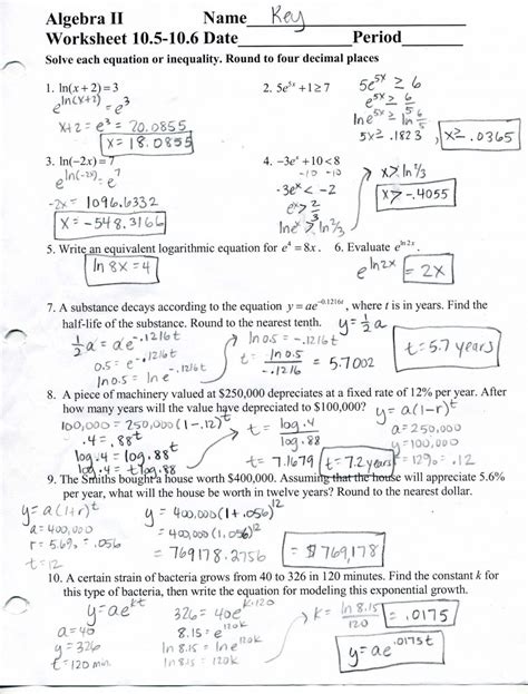 Glencoe Algebra 2 Chapter 5 Answer Key Pdf