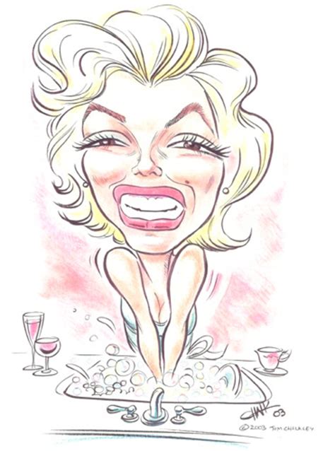 Caricatures Of Marilyn Monroe By Artists From About Faces Entertainment