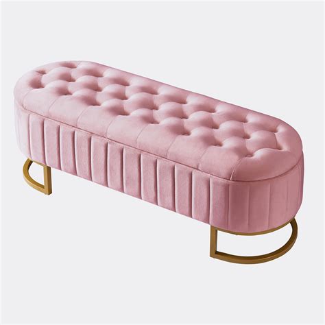 Mercer41 Benae Velvet Upholstered Storage Bench Wayfair