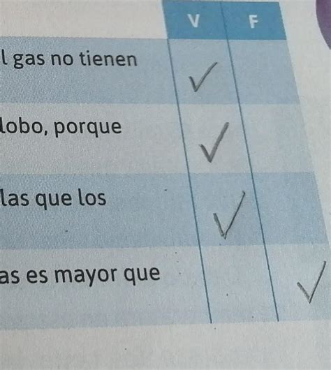 Lee El Texto Y Marca Verdadero O Falso Seg N Corresponda En Cada