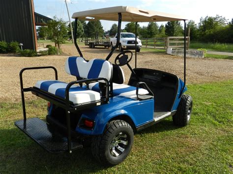 Blue 2-Tone EZGo TXT w/ 2012 Batteries Golf Cart For Sale ...