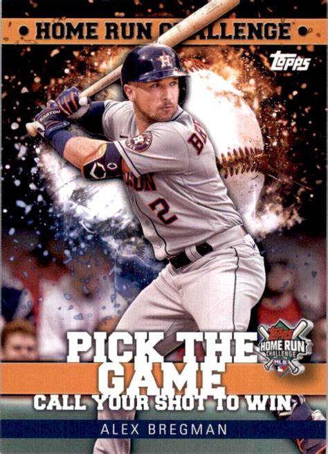 2022 Topps Home Run Challenge Alex Bregman Houston Astros HRC 11 EBay