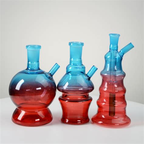 Glass Pipes Colorful Smoking Pipe Oil Recycler Dab Rig Percolator China Glass Oil Bubbler And