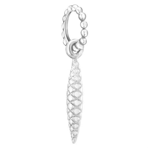 Chamilia Petite Quill Pave Sterling Silver Charm Jewellery From