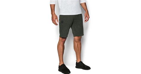 Under Armour Mens Ua Sportstyle Terry Tapered Shorts In Green For Men Lyst