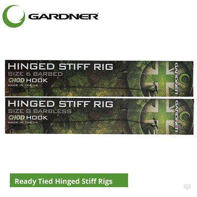 Gardner Tackle Ready Tied Hinged Stiff Rigs Carp Pop Up Rig Coarse