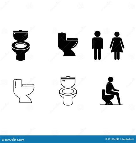 toilet icon stock vector illustration  template icon