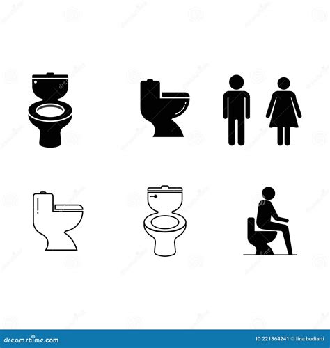 Toilet Icon Stock Vector Illustration Of Template Icon 221364241