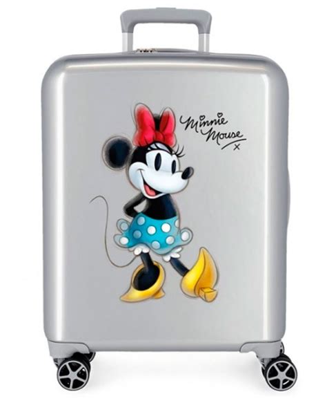 Maleta De Cabina Disney 100 Joyful Minnie Gris 55 Cm Maletia