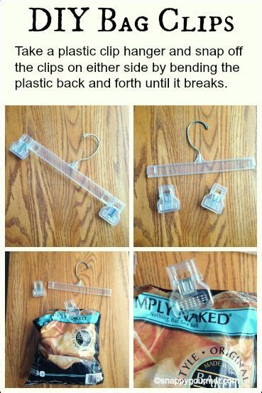 Easy Diy Bag And Chip Clips Using An Old Hanger