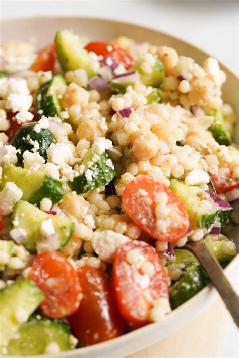 Mediterranean Chickpea Couscous Salad Wellness By Kay