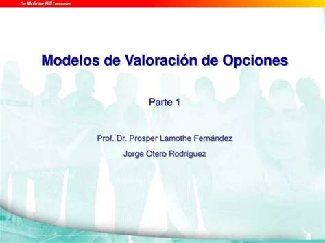 Ppt Modelos De Valoraci N De Opciones Parte Prof Dr Prosper