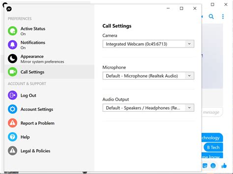 Facebook Messenger for Windows 10 updated with Call Settings - MSPoweruser