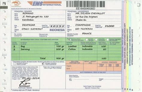 10 Contoh Formulir Pengiriman Barang Fungsi And Cara Mengisinya