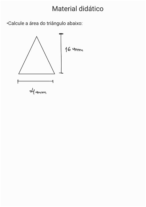 Área do triângulo - Matemática