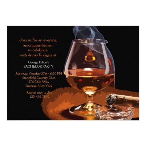 Personalized Cigar Invitations