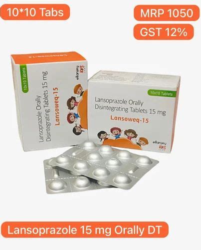 Lansoweq 15 Tablet Lansoprazole Orally Disintegrating Tablets 15 Mg At Rs 1050box In Panchkula