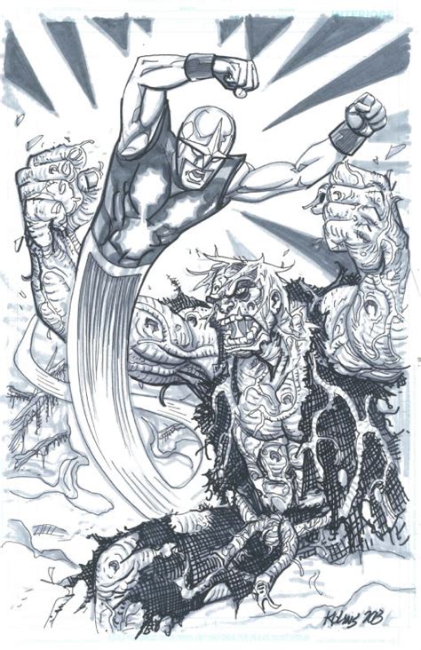 Nova Vs Solomon Grundy By Scott Kolins In Rob Shalda S Nova Comic Art