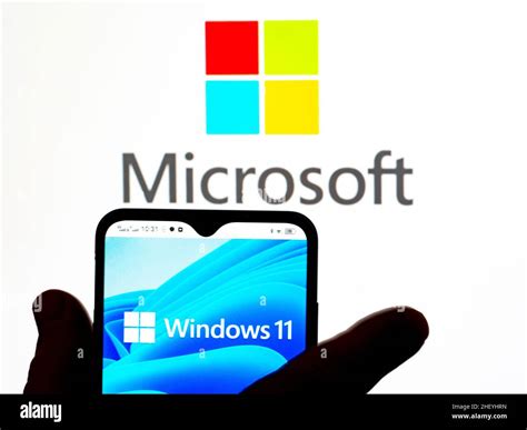 In This Photo Illustration The Microsoft Windows 11 Logo Is Seen