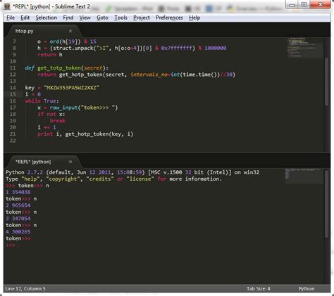 Sublime Text Python Tinker