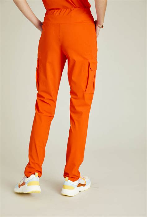 Pantalon Astucieux En Jersey Technique Orange