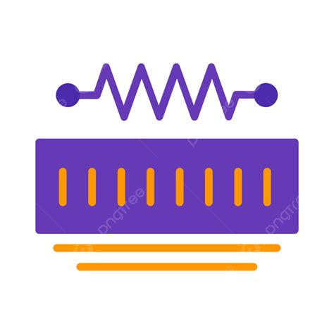 Ikon Datar Perlawanan Vektor Sirkuit Diagram Listrik Png Dan Vektor Dengan Background