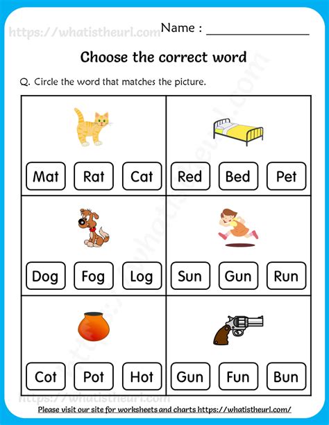 Choose The Correct Word Worksheets For Grade 1 Your Home Teacher