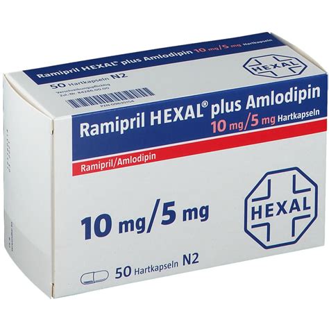 Ramipril HEXAL Plus Amlodipin 10 Mg 5 Mg 50 St Mit Dem E Rezept Kaufen