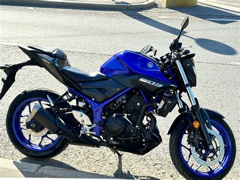 Купить б у Yamaha MT 03 инжектор 6 передач в Москве синий naked bike 2019 года по цене 595 000