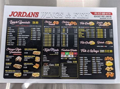 Online Menu of Jordans Restaurant, Greensburg, Indiana, 47240 - Zmenu