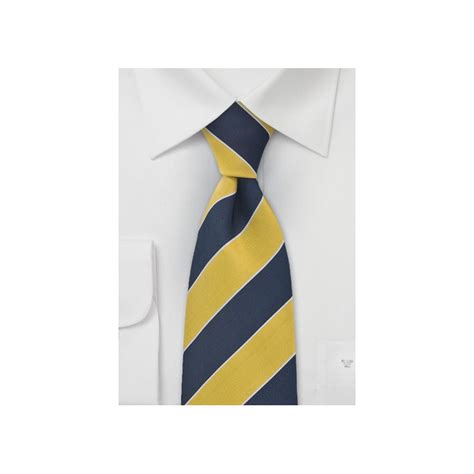 Navy And Yellow Regimental Tie Ties