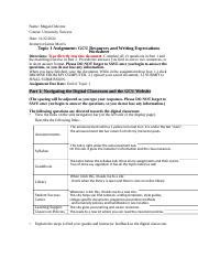 UNV 103 RS T1 ResourcesWorksheet Online Docx Name Megan Osborne