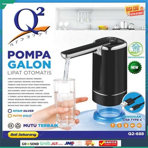 Jual POMPA AIR GALON LIPAT ELEKTRIK POMPA GALON LIPAT Q2 688 WATER