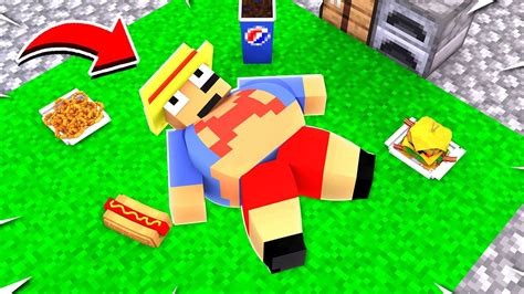 🍔 Me Convierto En El Youtuber MÁs Gordo De Minecraft 😂 Youtube