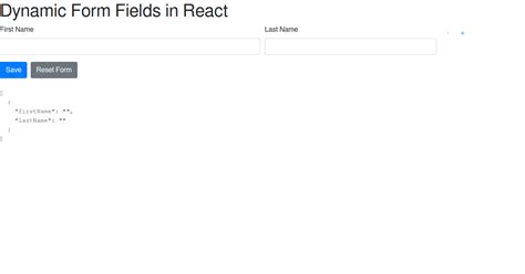 React Dynamic Form Fields Codesandbox