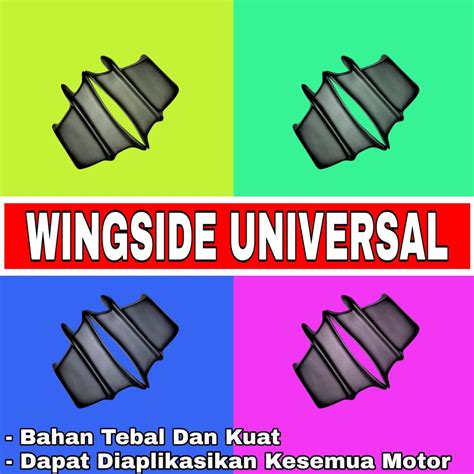 Jual WINGLET SAMPING WINGSIDE WINGLET AERO WINGLET AEROFIN AEROFAIRING