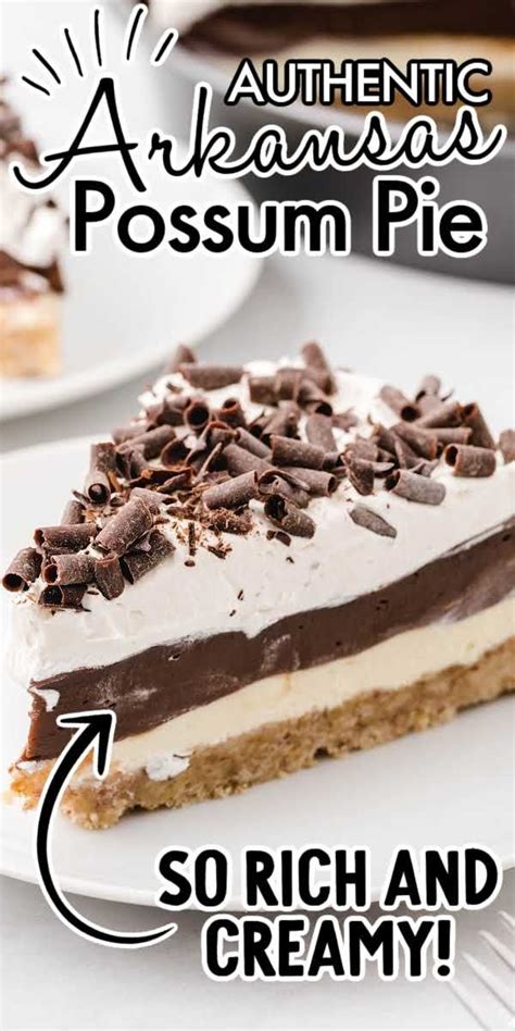 Arkansas Possum Pie Recipe Decadent Chocolate Dessert