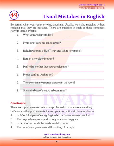 Class 5 General Knowledge Questions Answers Book In Pdf