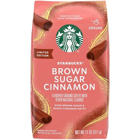 Starbucks Brown Sugar Cinnamon Ground Coffee Limited Edition 11oz