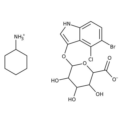 Bromo Chloro Indolyl D Glucuronide Cyclohexylammonium Salt Mp